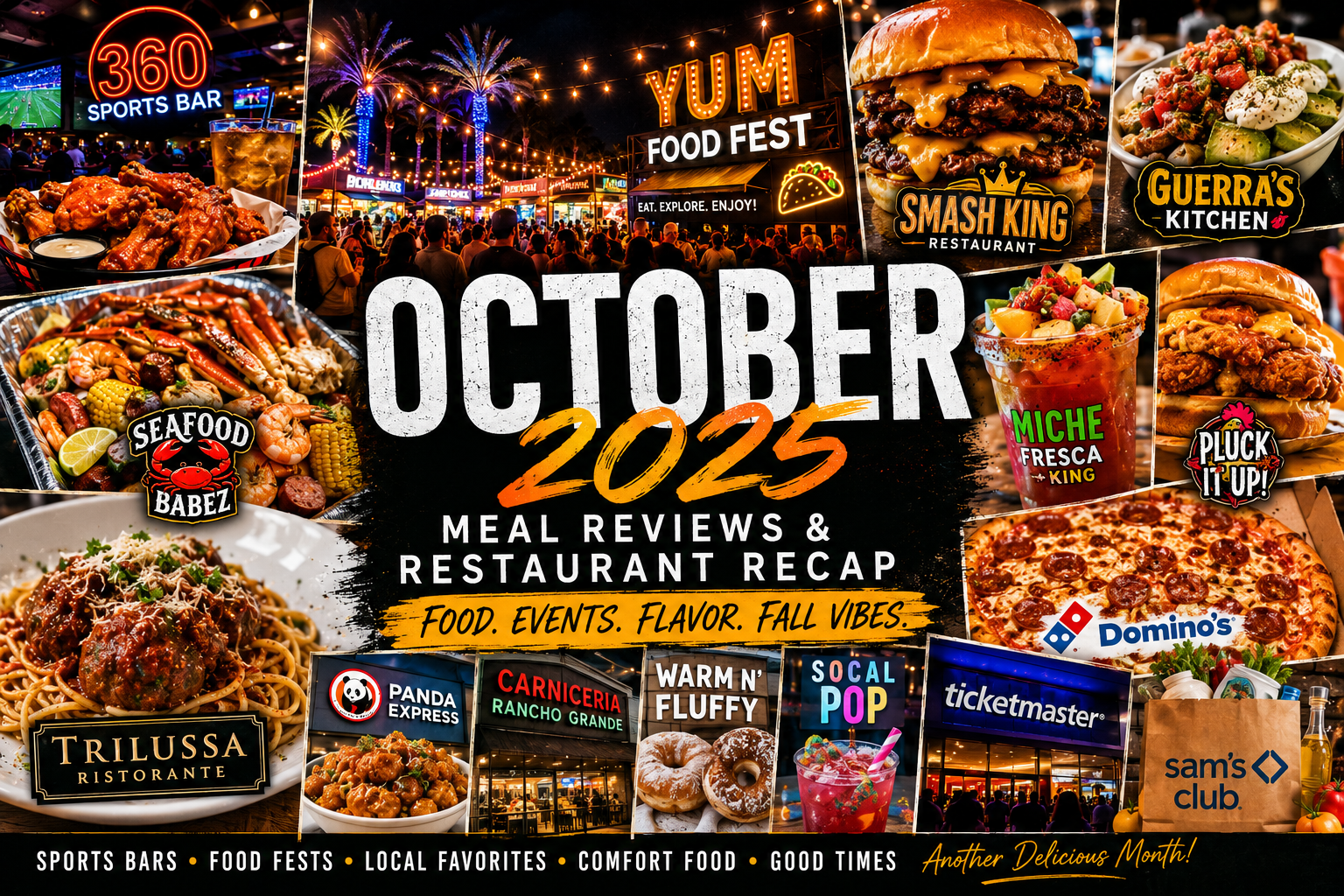 October 2025 Meal Reviews & Restaurant Recap