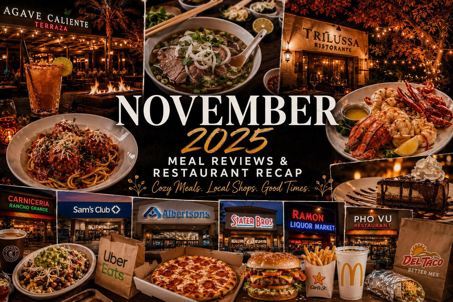 November 2025 Meal Reviews & Restaurant Recap