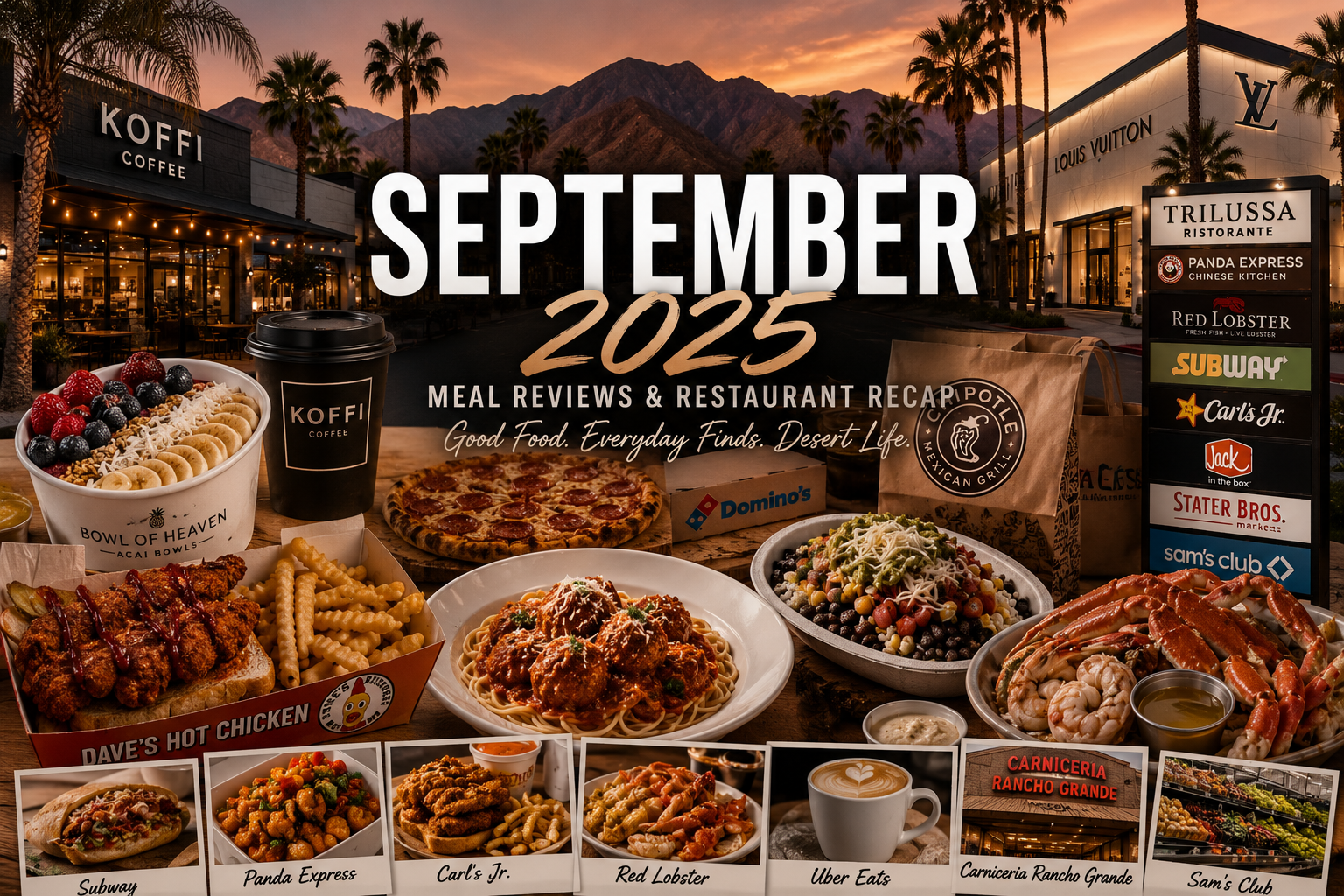 September 2025 Meal Reviews & Restaurant Recap